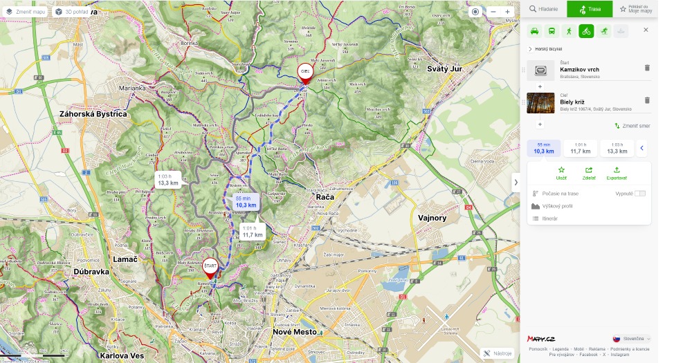 Online mapa