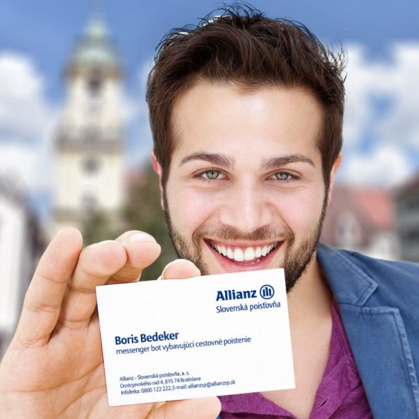 Poisťovací chatbot Allianz Boris Bedeker