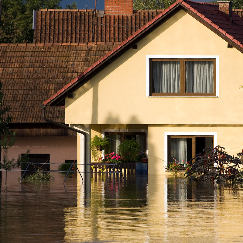 zaplaveny rodinny dom