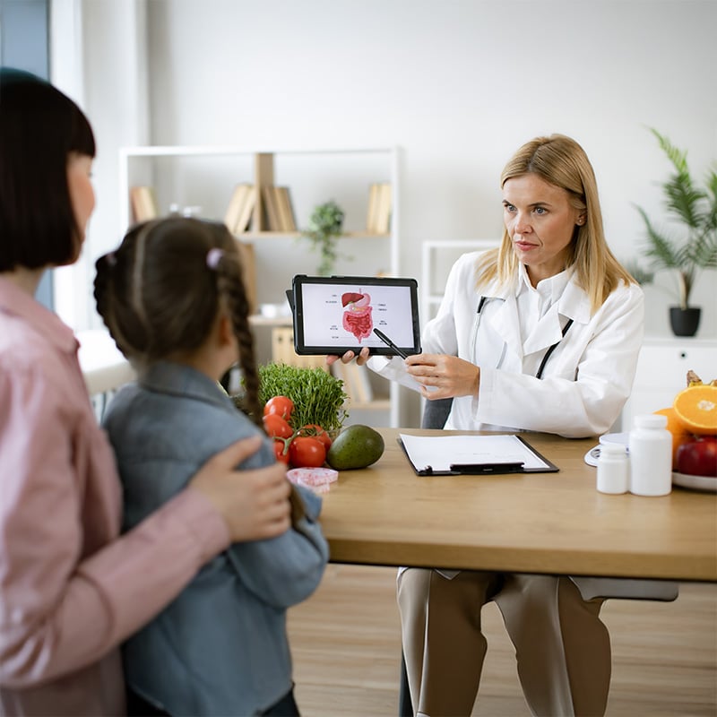 mama s dietatom u lekarky