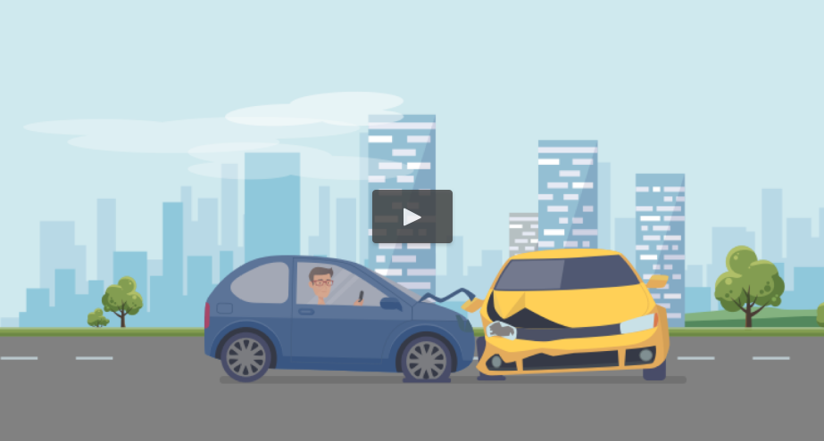 ilustrácia autohavárie